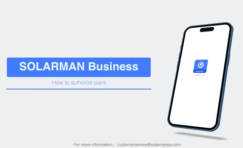 How Does SOLARMAN Business Authorize PV Plants