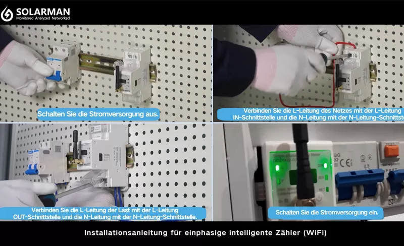 Introdução E Guia De Instalação Do Medidor Inteligente SOLARMAN