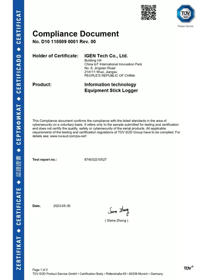 SOLARMAN Products Certified for Cybersecurity European Standards for Consumer IoT Devices