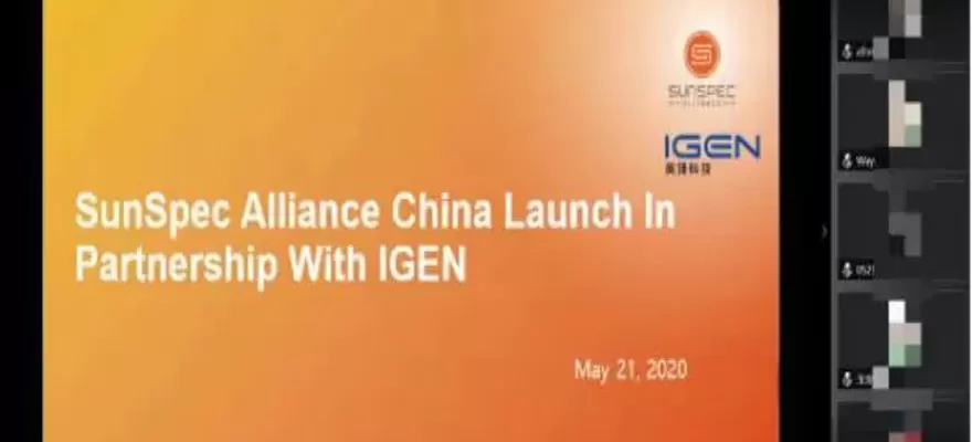 Win-Win Cooperation SunSpec Alliance China Launch In Partnership With IGEN-Tech-2022