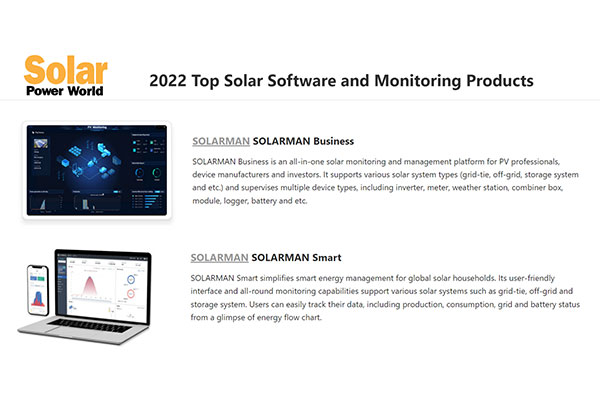 2022 Top Solar Software and Monitoring Products
